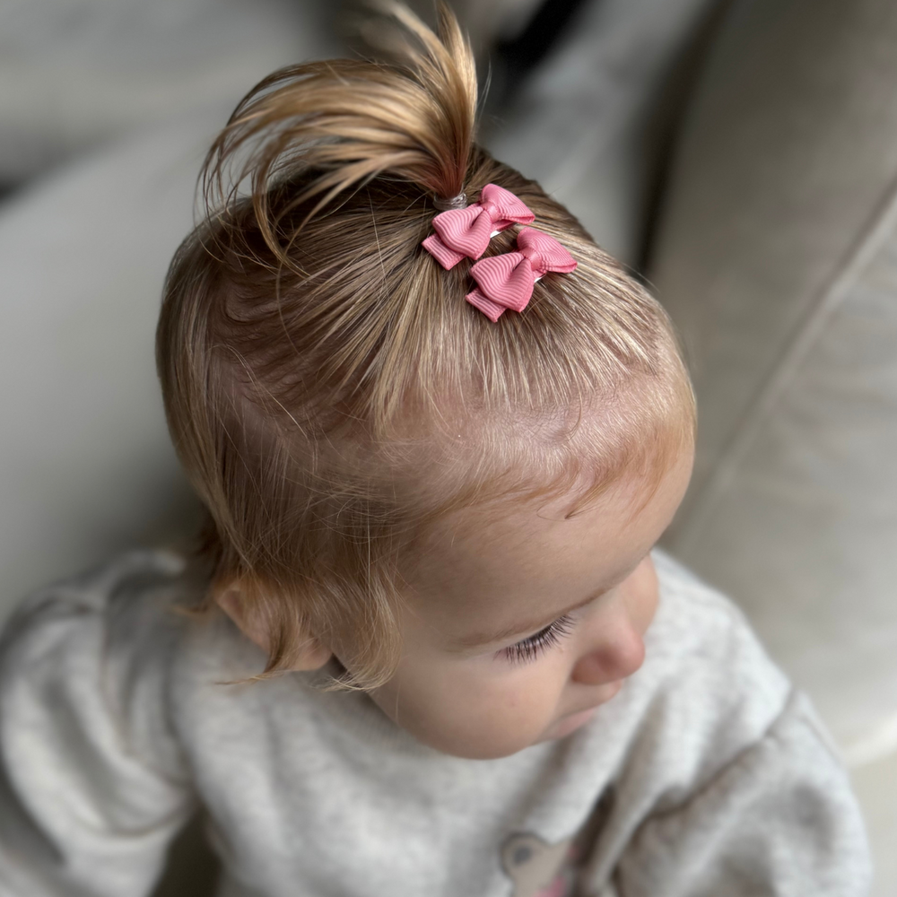 Your Little Miss Baby Haarspangen mit Schleife Ivy - rose quartz Your Little Miss Baby Haarspangen mit Schleife Ivy - rose quartz