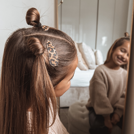 Your Little Miss Pinzas de pelo Pippa - leopard