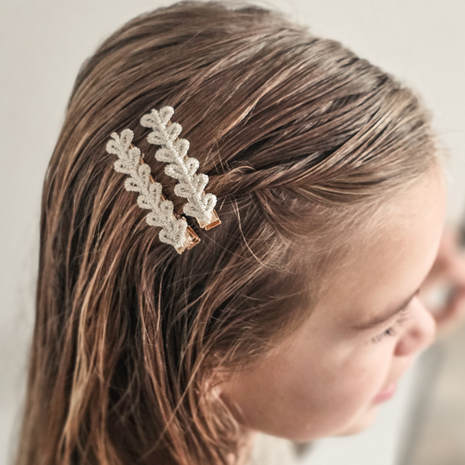 Your Little Miss Haarspangen mit Blumen Nina - Sparkle hearts