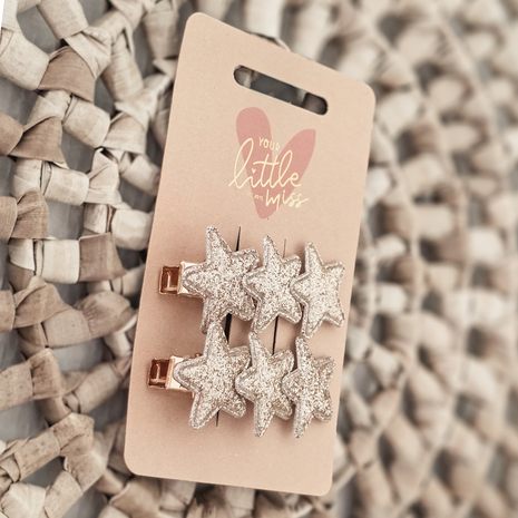 Your Little Miss Barrettes avec fleurs Nina - Twinkle stars