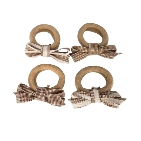 Your Little Miss Baby Haargummis mit Schleife Liv - Caramel stripe Your Little Miss Baby Haargummis mit Schleife Liv - Caramel stripe