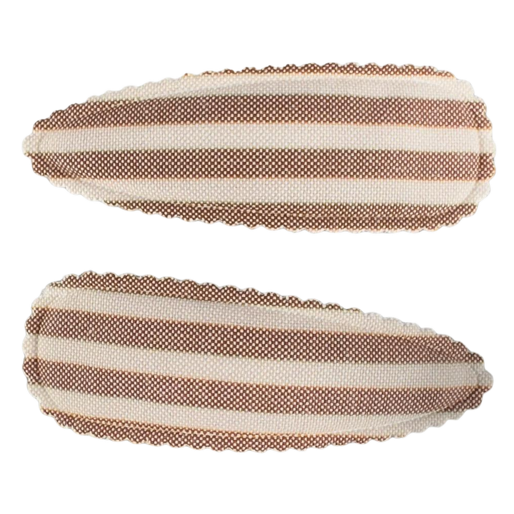 Your Little Miss Barrettes Pippa - Caramel stripe Your Little Miss Barrettes Pippa - Caramel stripe