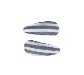 Your Little Miss Baby hårspenne Pippa - Azure stripe Your Little Miss Baby hårspenne Pippa - Azure stripe