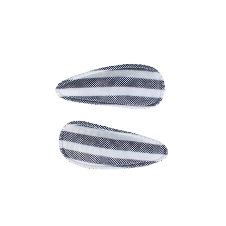Your Little Miss Baby Haarspangen Pippa - Azure stripe Your Little Miss Baby Haarspangen Pippa - Azure stripe