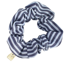 Your Little Miss Scrunchie Charlie - Azure stripe Your Little Miss Scrunchie Charlie - Azure stripe