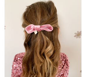 Your Little Miss Élastiques avec nœud rond Gwen - blush velvet Your Little Miss Élastiques avec nœud rond Gwen - blush velvet