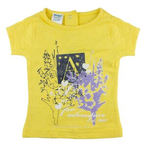 DIRKJE BABYKLEDING T-shirt Vintage Luxury (geel) - Dirkje babykleding