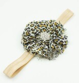 Uniek baby haarbandje luipaard bruin