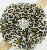 Uniek baby haarbandje luipaard bruin