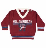 DIRKJE BABYKLEDING Trui Vintage (bordeaux) - Dirkje babykleding