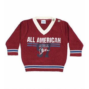 DIRKJE BABYKLEDING Trui Vintage (bordeaux) - Dirkje babykleding