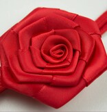Baby haarbandje satijnen roosje (rood)