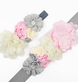 Set van vintage sjerp en haarbandje