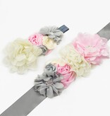 Set van vintage sjerp en haarbandje