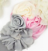 Set van vintage sjerp en haarbandje