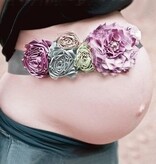 Set van vintage sjerp en haarbandje