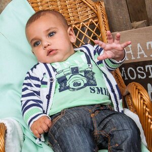 DIRKJE BABYKLEDING Longsleeve Smile (mint) - Dirkje babykleding