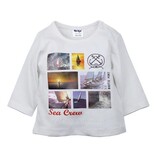 DIRKJE BABYKLEDING Longsleeve Sea Crew (wit) - Dirkje babykleding