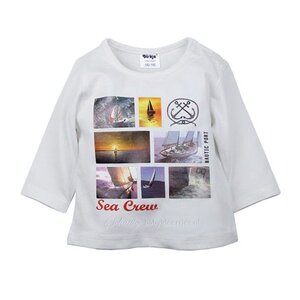 DIRKJE BABYKLEDING Longsleeve Sea Crew (wit) - Dirkje babykleding