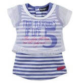 DIRKJE BABYKLEDING T-shirt met top Pleasures (lila) - Dirkje babykleding