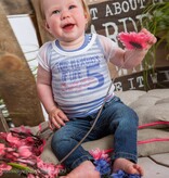 DIRKJE BABYKLEDING T-shirt met top Pleasures (lila) - Dirkje babykleding