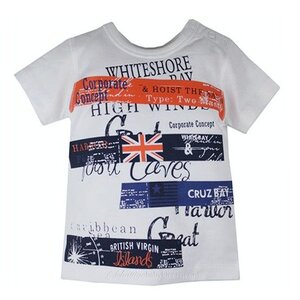 DIRKJE BABYKLEDING T-shirt Sailing (wit) - Dirkje babykleding