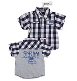 DIRKJE BABYKLEDING Blouse Cruz Bay (kobalt) - Dirkje babykleding