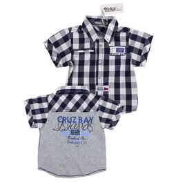 DIRKJE BABYKLEDING Blouse Cruz Bay (kobalt)