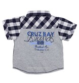 DIRKJE BABYKLEDING Blouse Cruz Bay (kobalt) - Dirkje babykleding