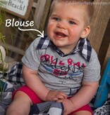 DIRKJE BABYKLEDING Blouse Cruz Bay (kobalt) - Dirkje babykleding