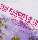 DIRKJE BABYKLEDING T-shirt Pleasures (wit) - Dirkje babykleding