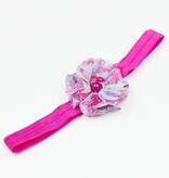 Haarbandje bloem (fuchsia)