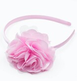Diadeem rozet/satijn (lichtroze)