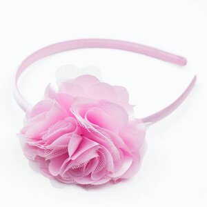 Diadeem rozet/satijn (lichtroze)