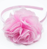 Diadeem rozet/satijn (lichtroze)