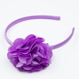 Diadeem rozet/satijn (paars)