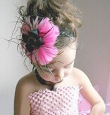 Baby haarband chique (roze)