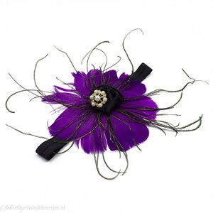 Baby haarband chique (paars)