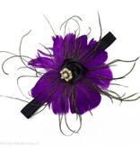 Baby haarband chique (paars)