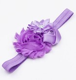Baby haarband shabby chic (lila)