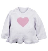 DIRKJE BABYKLEDING Trui Pretty (lichtroze) - Dirkje babykleding