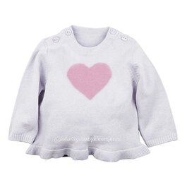 DIRKJE BABYKLEDING Trui Pretty (wit)