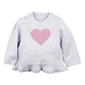 DIRKJE BABYKLEDING Trui Pretty (lichtroze) - Dirkje babykleding
