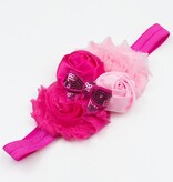 Baby haarbandje lichtroze/fuchsia