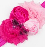 Baby haarbandje lichtroze/fuchsia