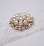 Baby haarbandje kant met parels (2)