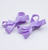 Baby haarspeldjes mini strikje (lila)