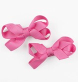Baby haarspeldjes mini strikje (roze)