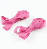 Baby haarspeldjes mini strikje (roze)