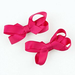 Baby haarspeldjes mini strikje (fuchsia)